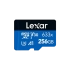 Lexar High-Performance 633x 256GB MicroSDXC UHS-I Memory Card with Adapter